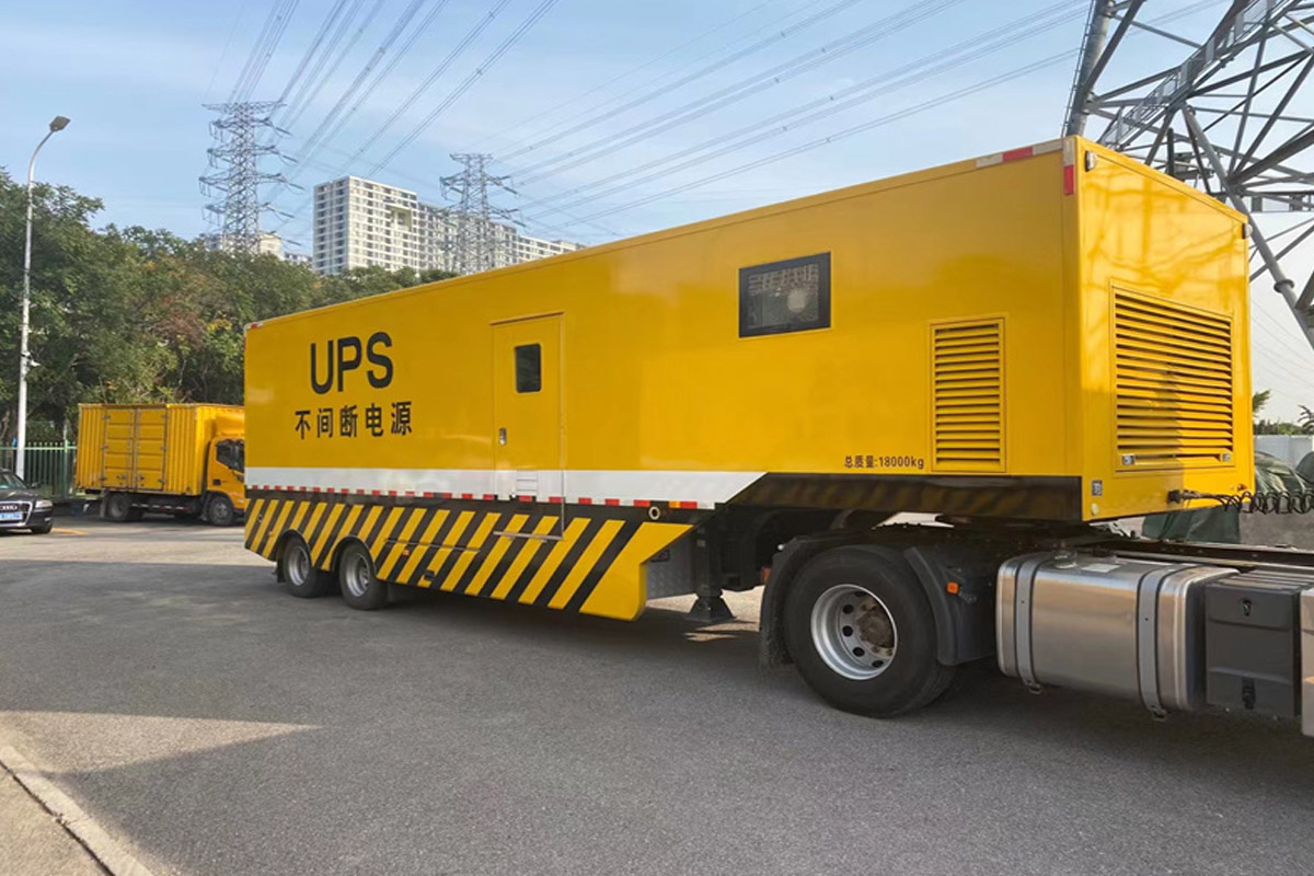 龙江镇发电机租赁施工现场